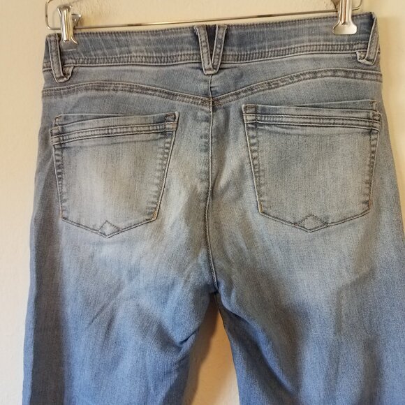 Democracy "Ab" Technology Distressed Straight Leg Jeans Women's 4 B2029Q4G3XX - Picture 8 of 11